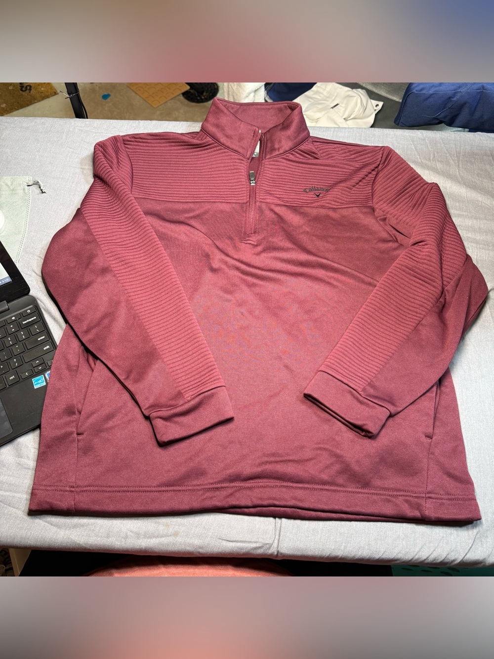 Callaway Men's Quarter-Zip Sweater - Maroon